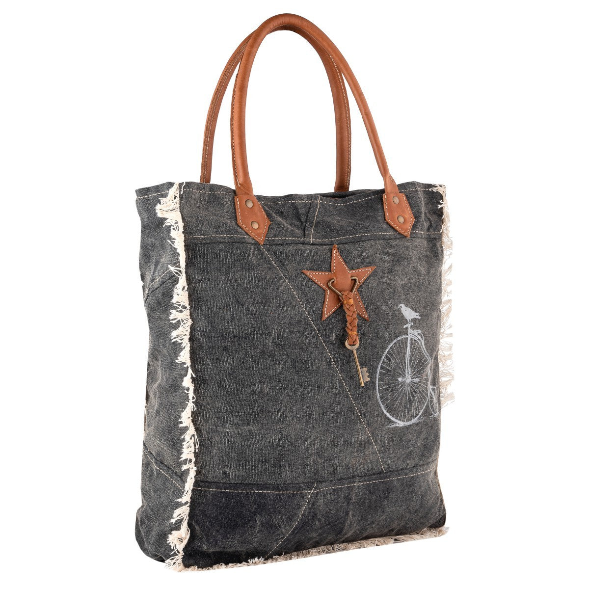 Black Cream Tote Bag
