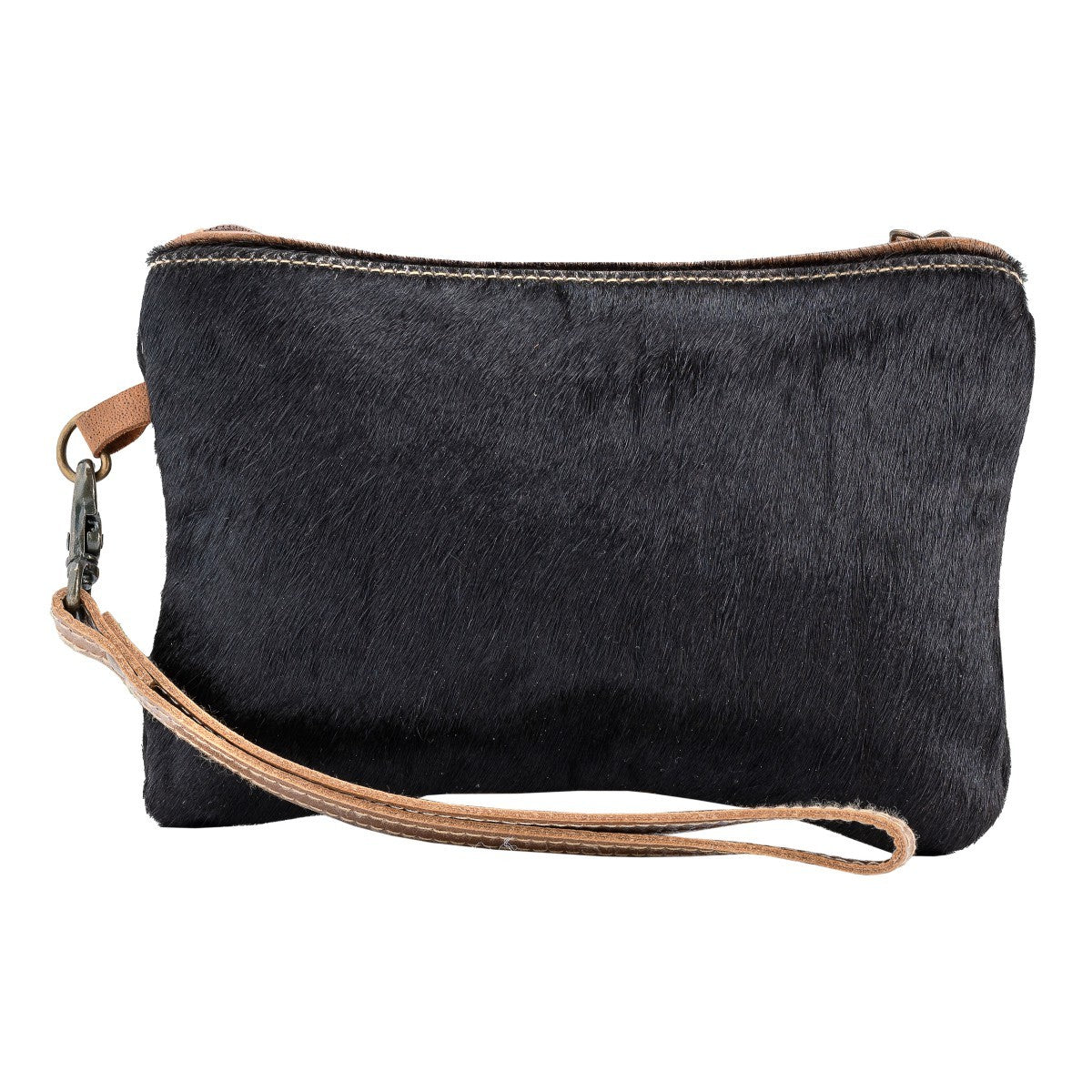 Fully Black Hair-on Pouch