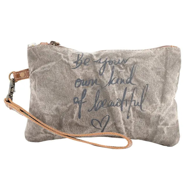 Grey Wash Small Pouch