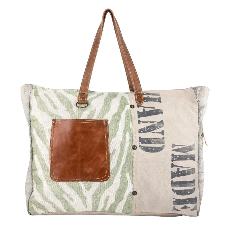 White Rugged Weekender Bag