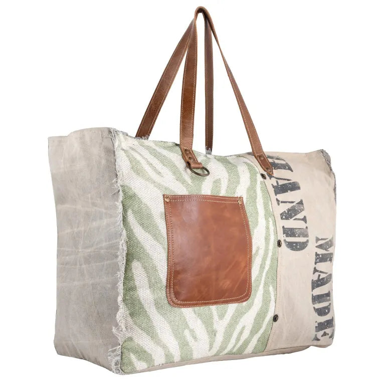 White Rugged Weekender Bag
