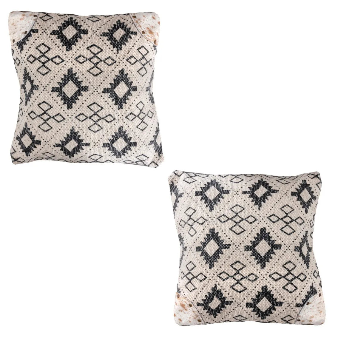 Black Stone Cushion Cover (Set of 2)