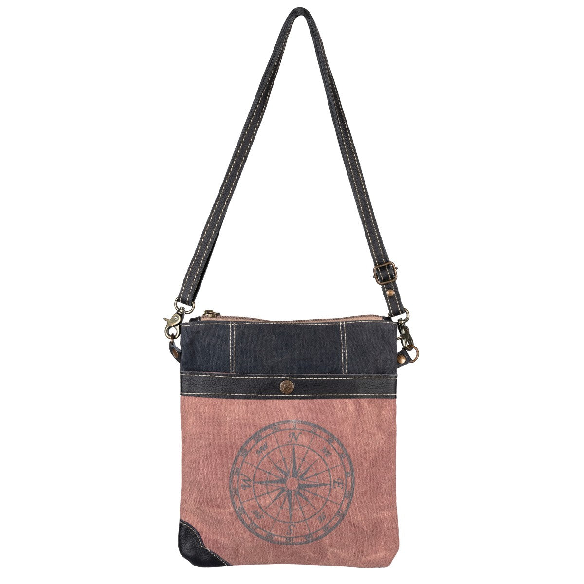 Compass Print Crossbody