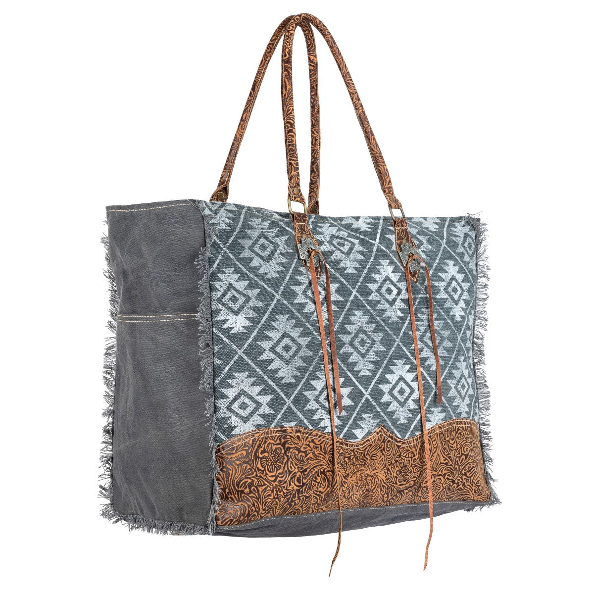 Aztec Print Weekender Bag