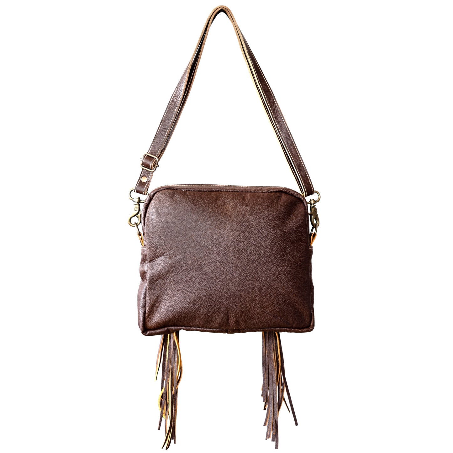 Flying Hand Tooled Bird Shoulder Bag