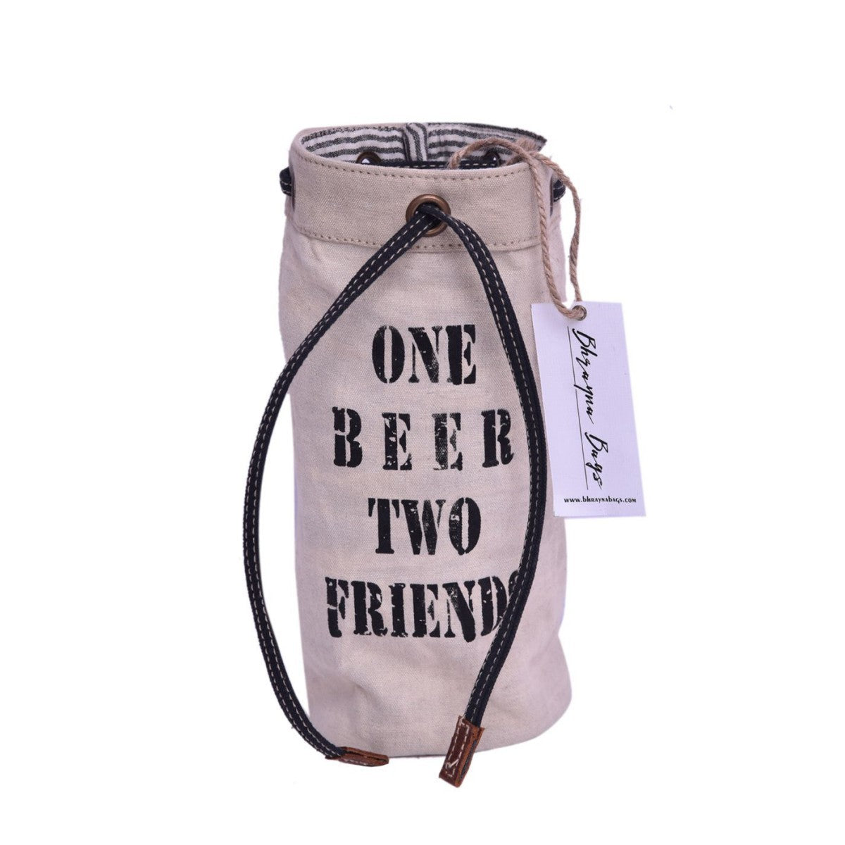 White Wash "One Beer Two Friends" Barware