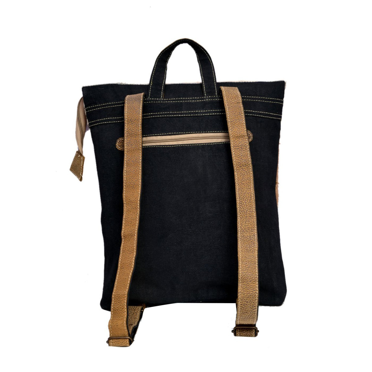 Zigzag Rug With Hairon Backpack