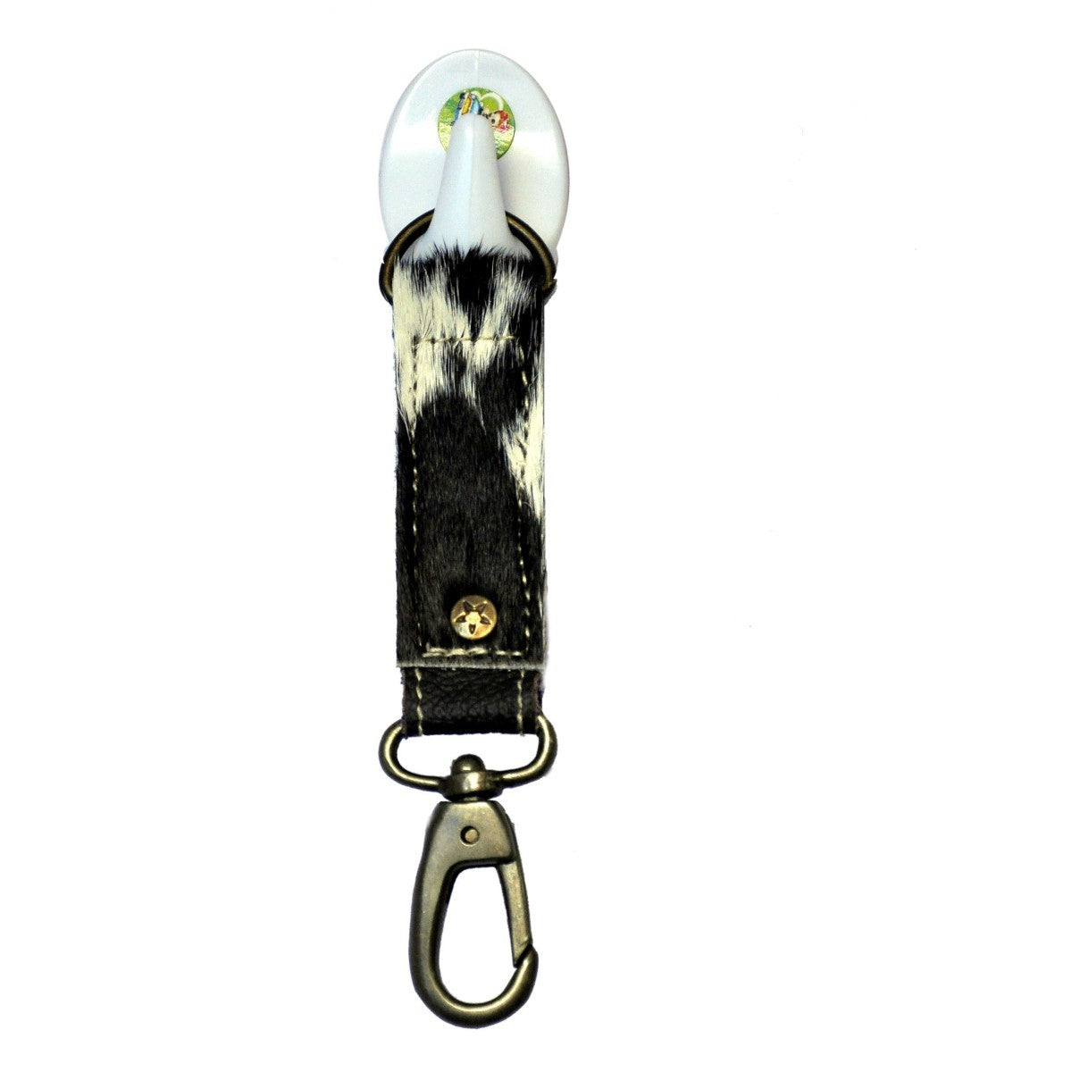 Black and White Hairon Key Chain