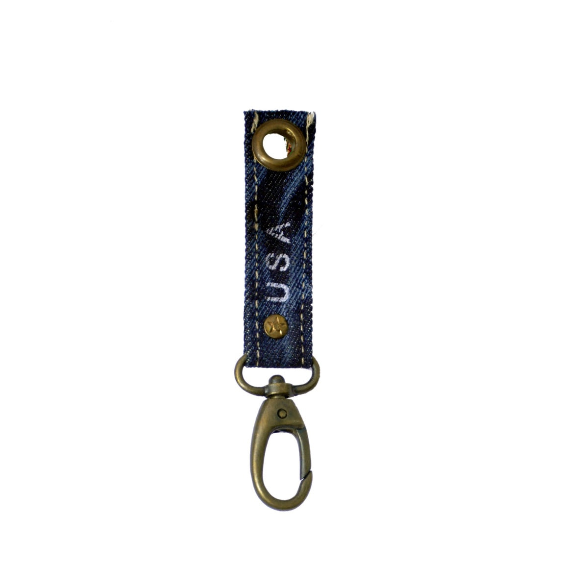Blue Jeans USA Print Key Chain