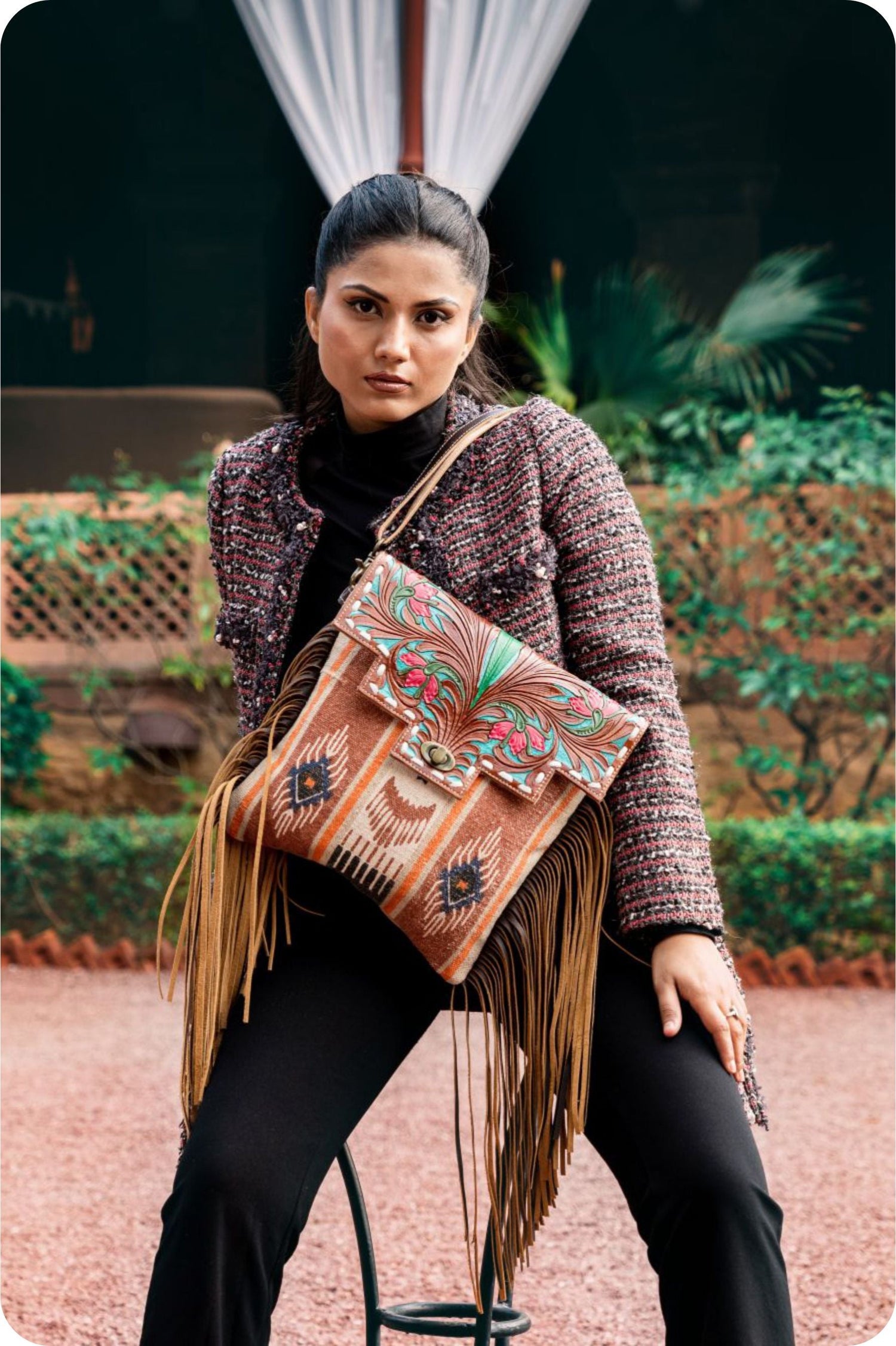 Hand Tooled Bag