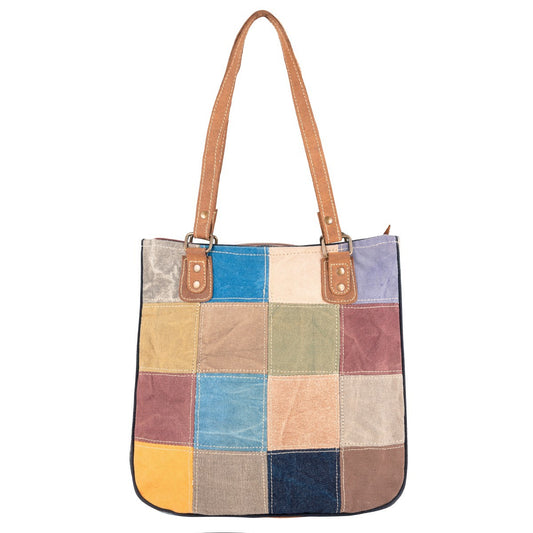 Multi-Colored Canvas Tote Bag