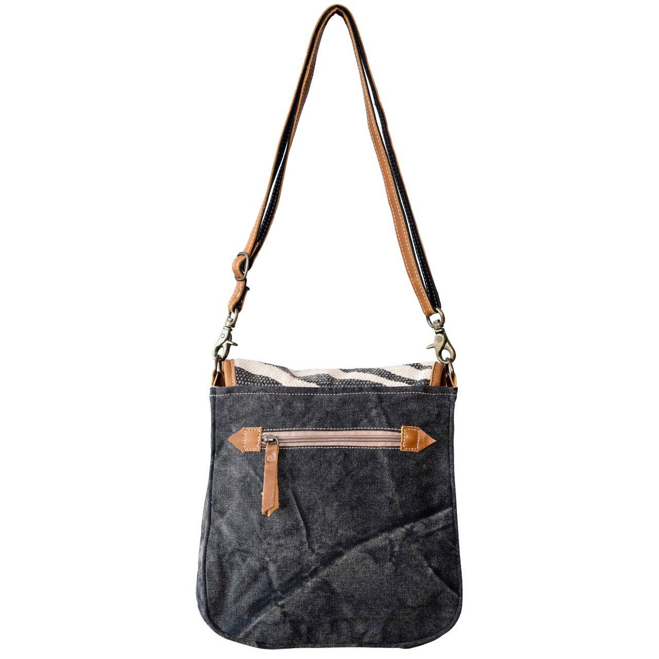 Zebra-Style Shoulder Bag