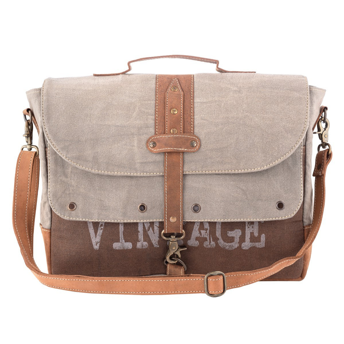 Vintage Brown Messenger Bag