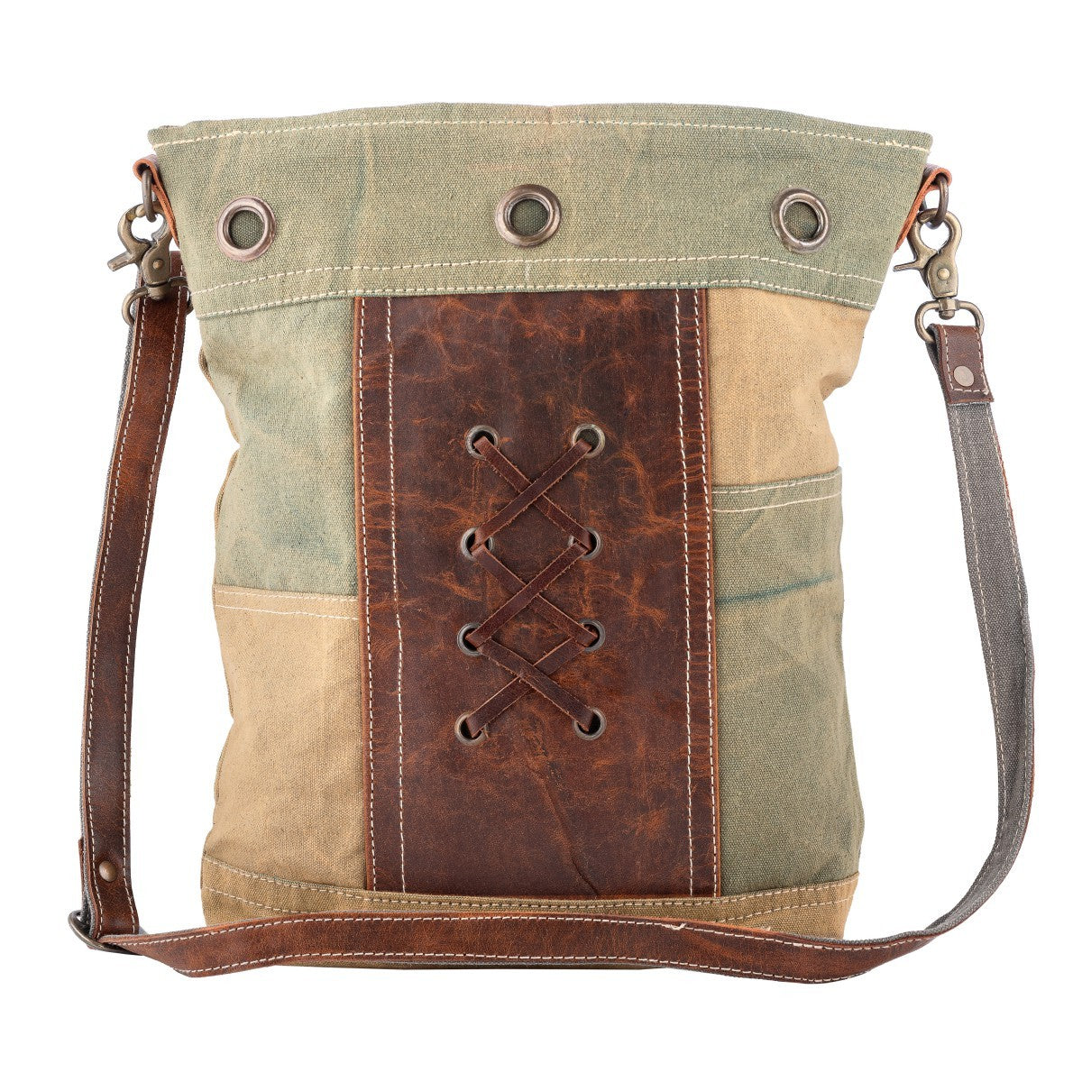Toned Leaves Shoulder Bag