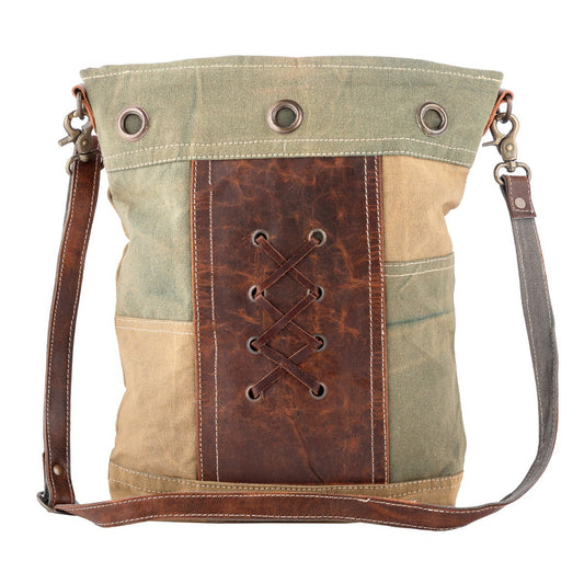 Toned Leaves Shoulder Bag