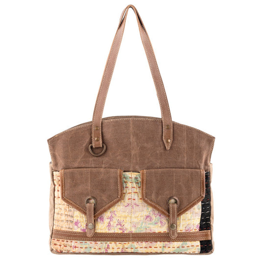 London Brown Small Tote Bag