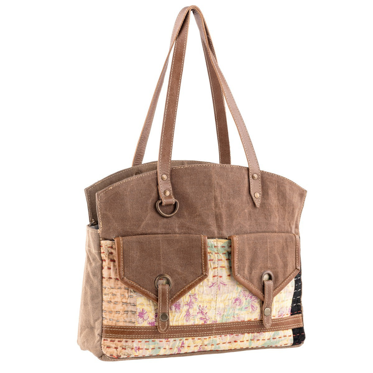 London Brown Small Tote Bag