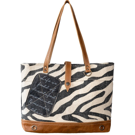 Zebra Queen Tote Bag