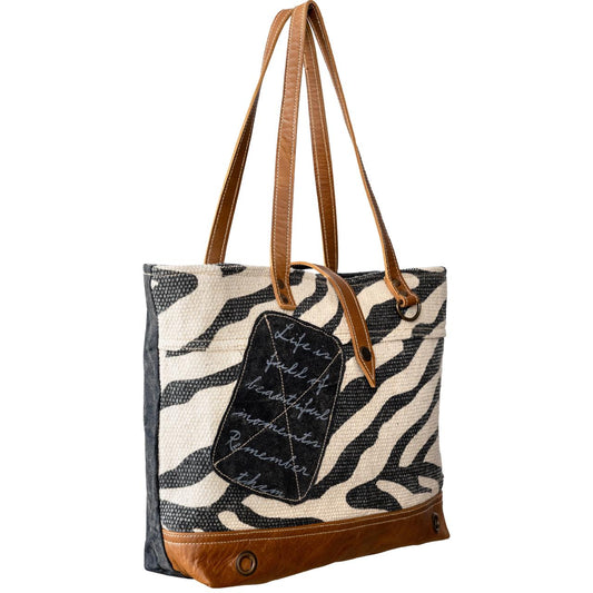 Zebra Queen Tote Bag
