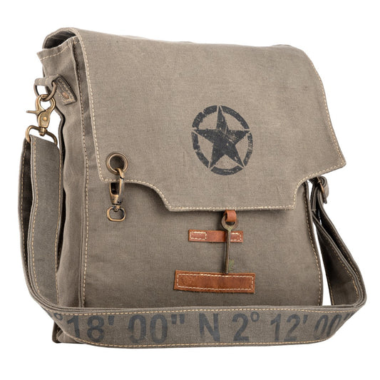 Sailor Grey Messenger Bag