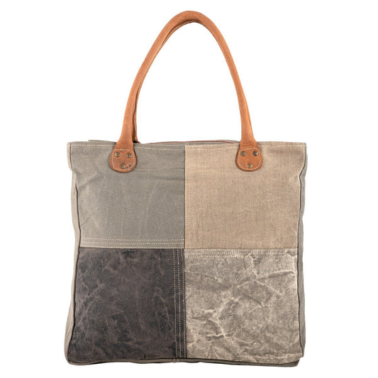 Multipatch Canvas Tote Bag
