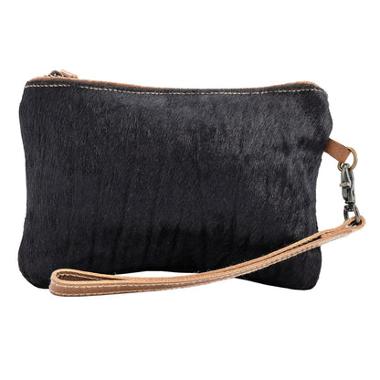 Fully Black Hair-on Pouch