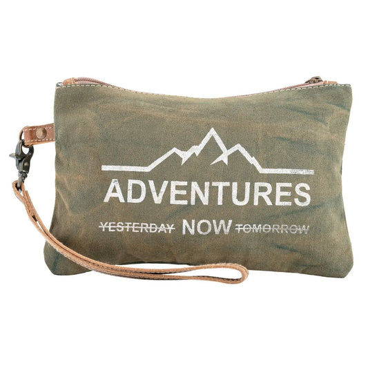 Wrinkle Green Small Pouch