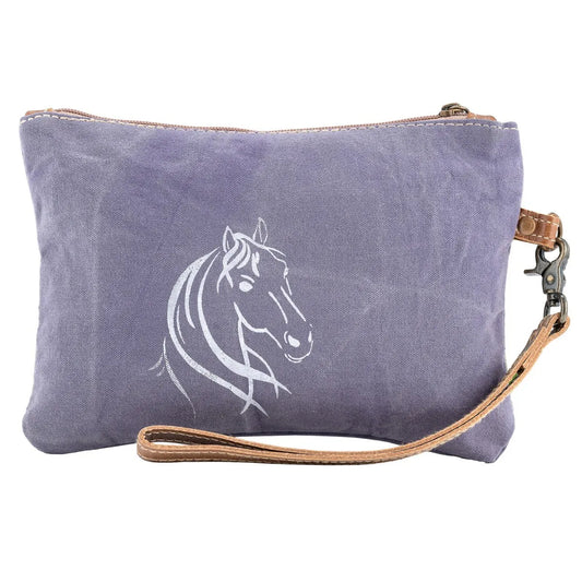 Wrinkle Purple Small Pouch