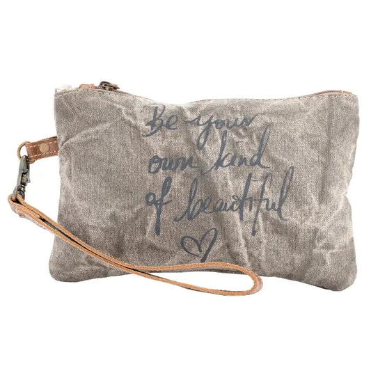 Grey Wash Small Pouch