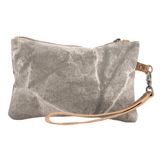 Grey Wash Small Pouch