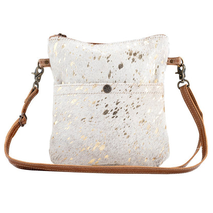 Gold White Hairon Crossbody