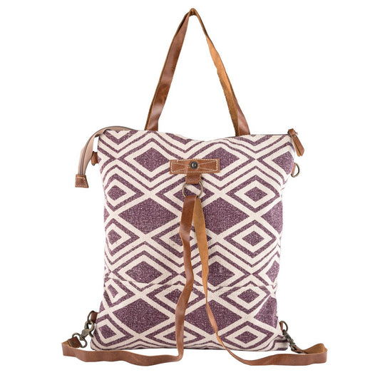 Puzzled Prism Shoulder Bag cum Backpack
