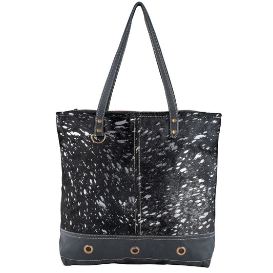 Black & silver mystic hairon Tote bag