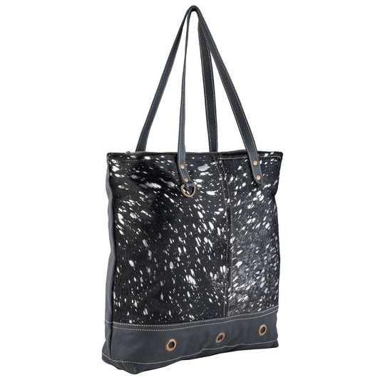 Black & silver mystic hairon Tote bag