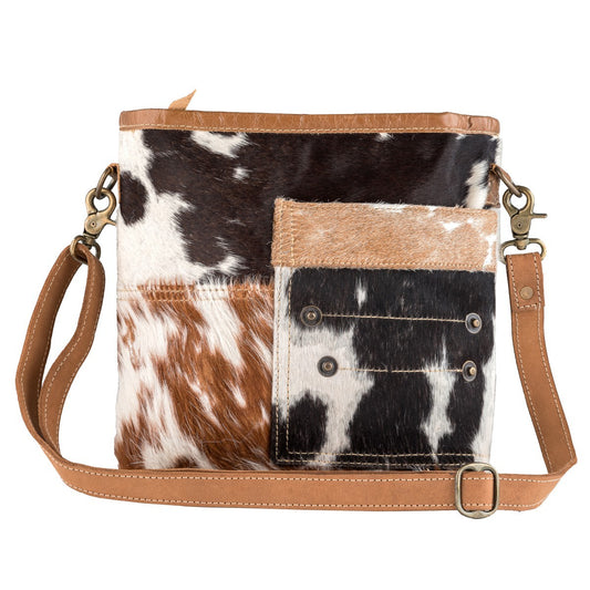 Attitude Leather and Hairon Shoulder Bag