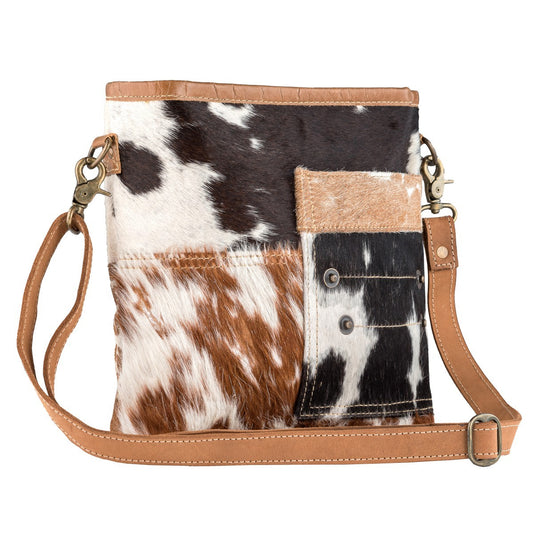 Attitude Leather and Hairon Shoulder Bag