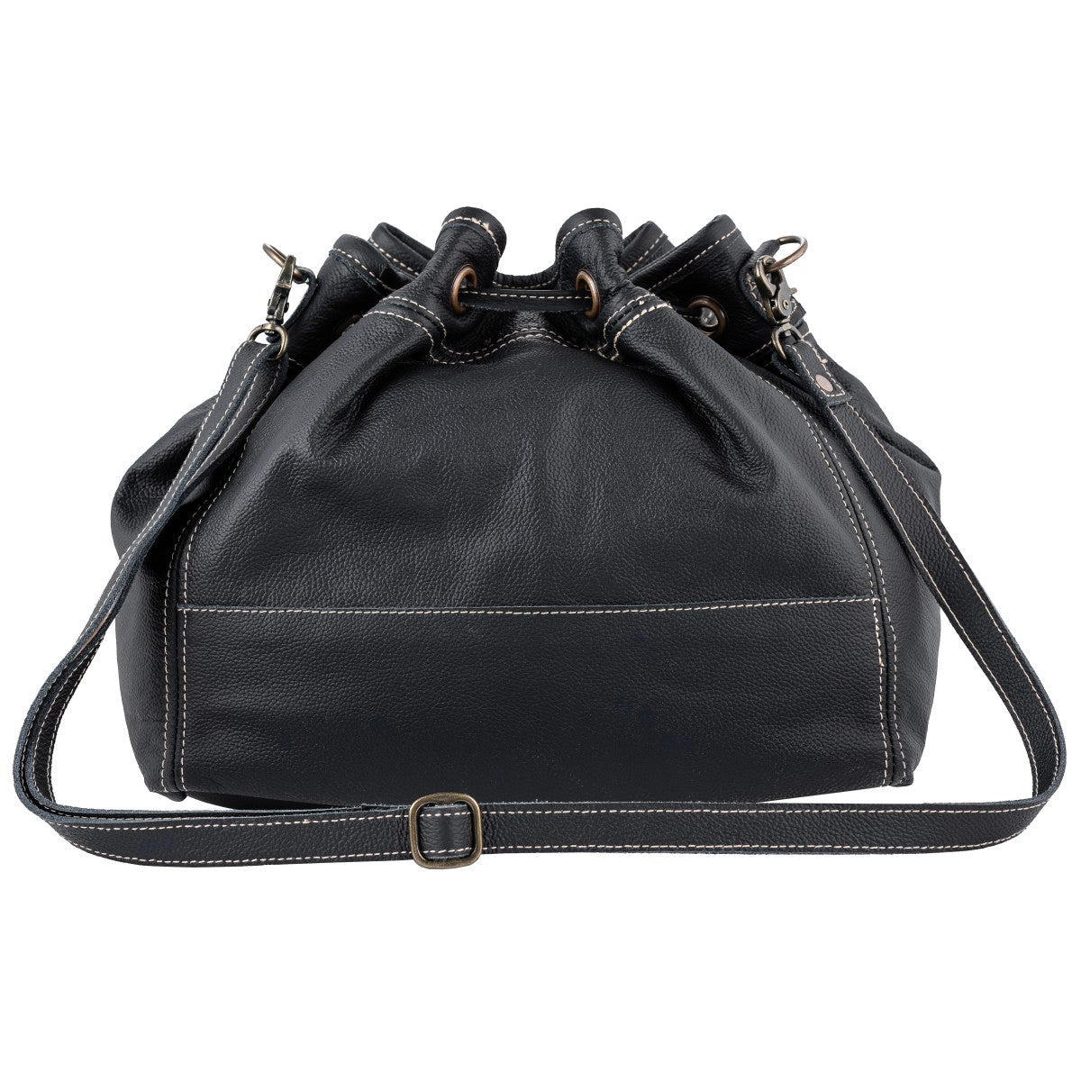 Black Bucket Shoulder Bag