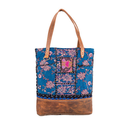 Flora burst tote bag