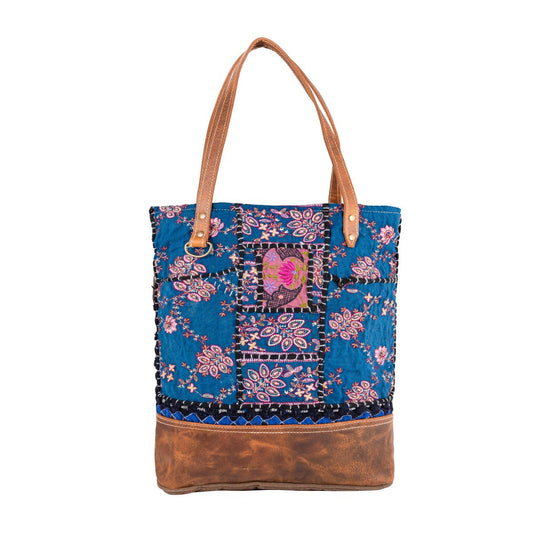 Flora burst tote bag