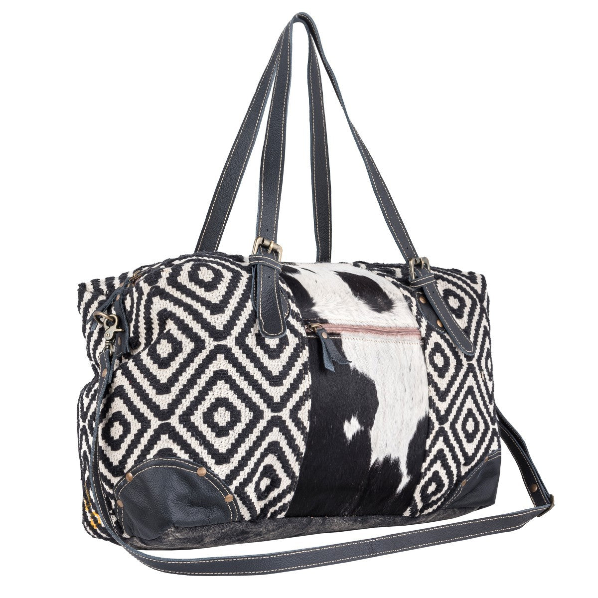 Black Mini Swan Duffle Bag