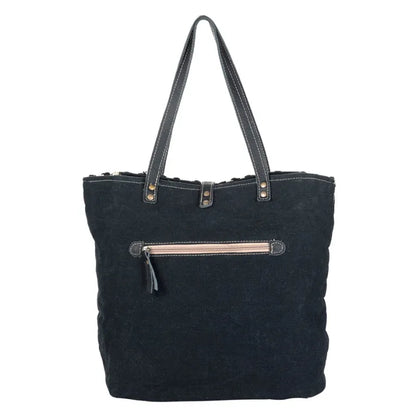 Black Cream Tote Bag