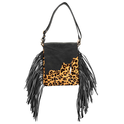 Drama Wing Leopard Shoulder Bag