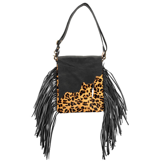 Drama Wing Leopard Shoulder Bag