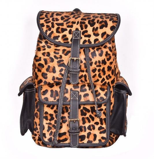 Owl Look Leopard Print  Backpack