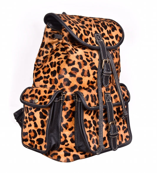 Owl Look Leopard Print  Backpack