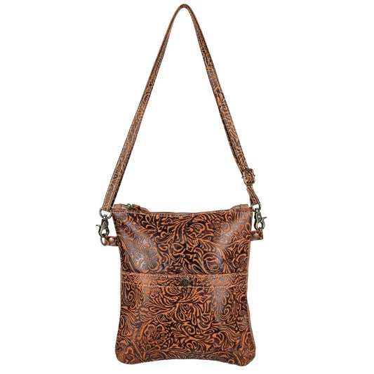 Floral Emboss Crossbody
