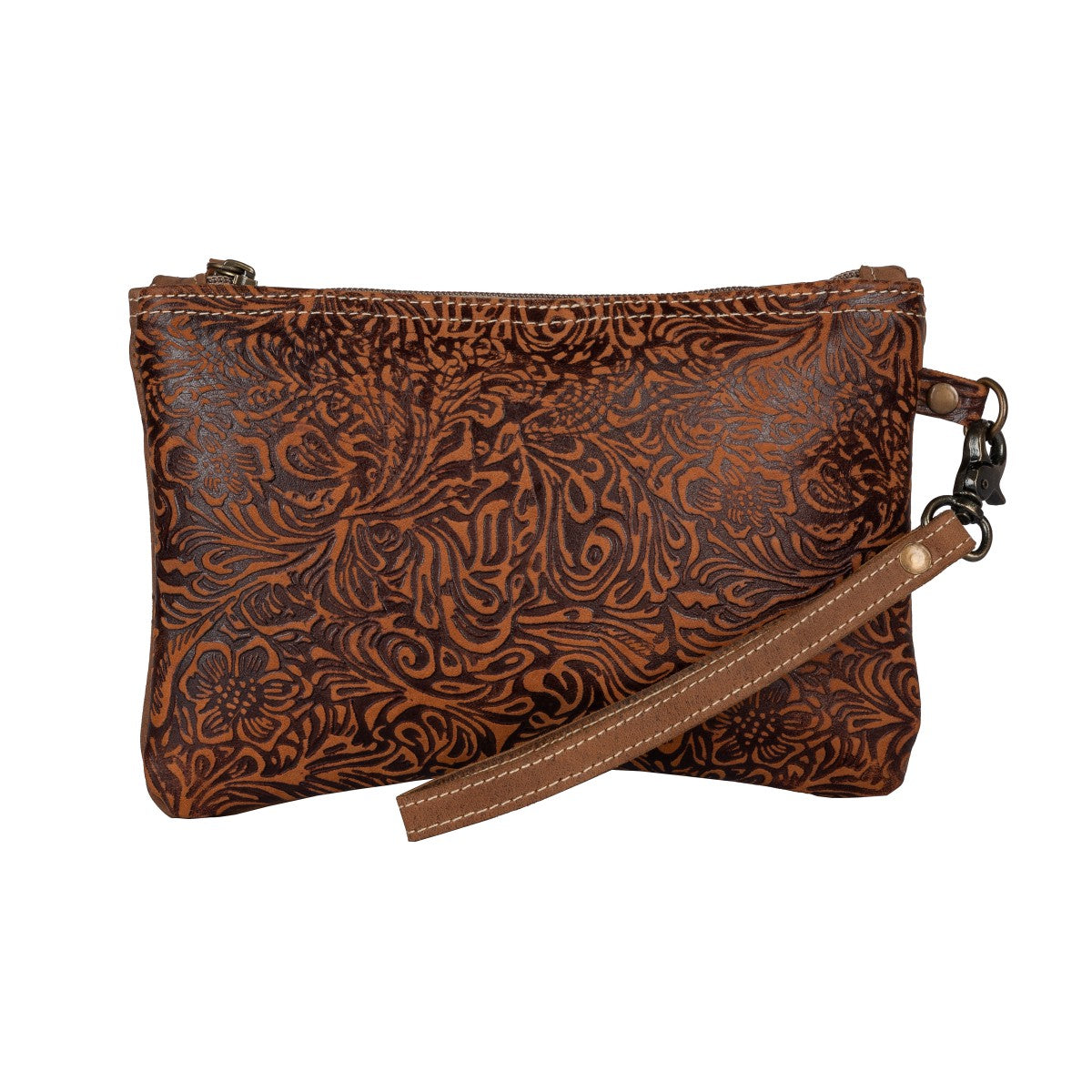 Floral Emboss Pouch