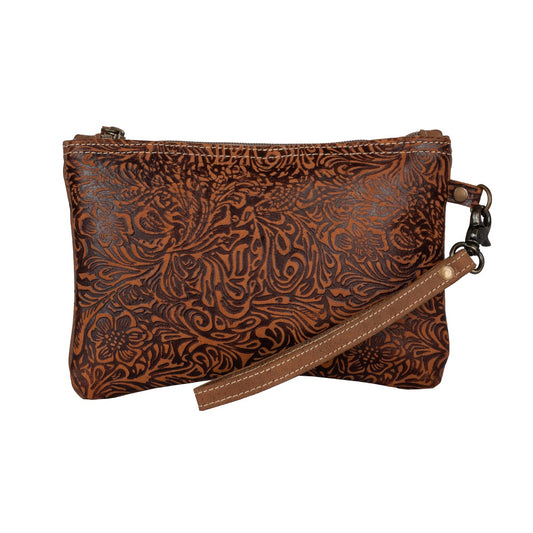 Floral Emboss Pouch