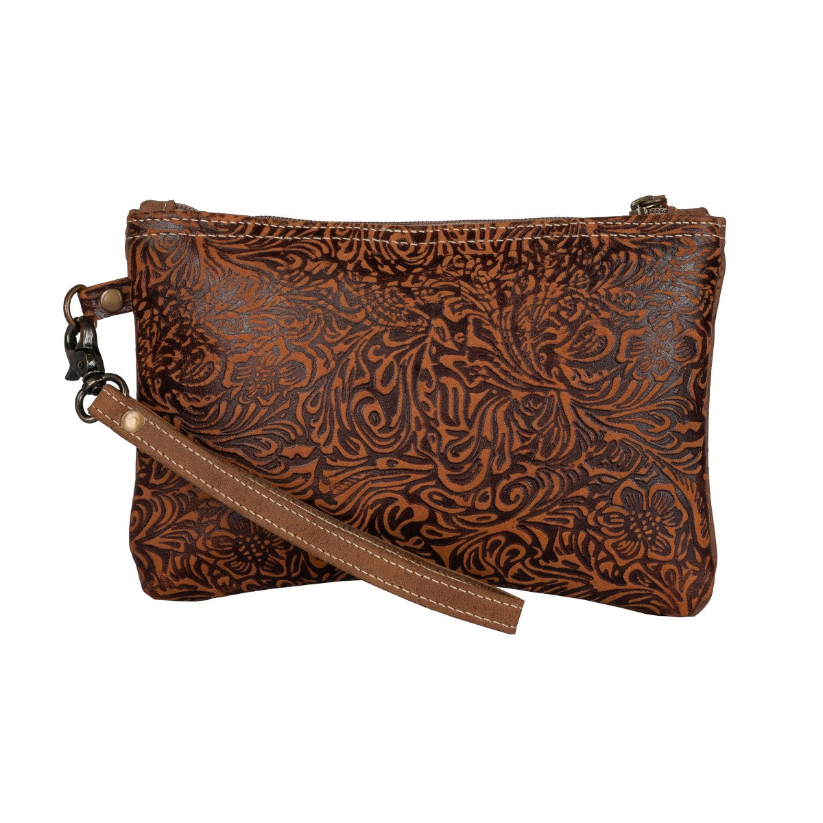 Floral Emboss Pouch