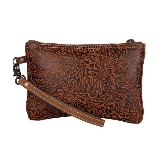 Floral Emboss Pouch